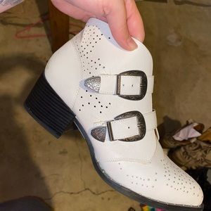 White booties from the buckle never worn
